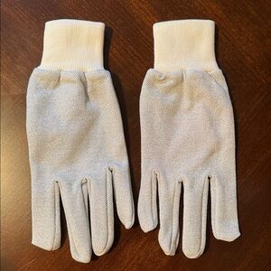 White & Silver Sparkle Gloves-See Photos For Measurements